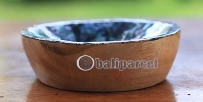 Wooden Soap Dish With Shell, Hand Carved From Teak Wood