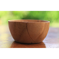 Wooden Bowl, Hand Made From Teak Wood