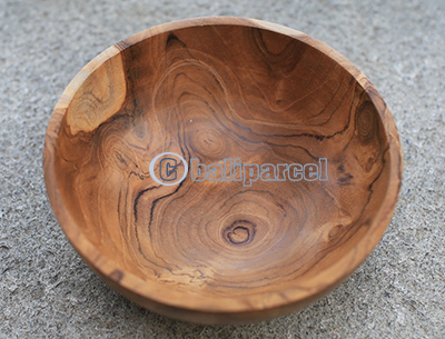 Wooden Bowl, Hand Made From Teak Wood