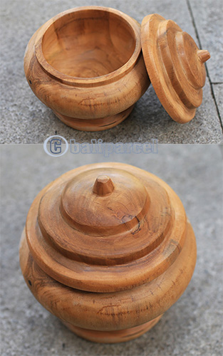 Wooden Bowl, Hand Made From Teak Wood