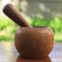 Wooden Bowl, Hand Made From Teak Wood