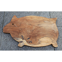 Wooden Cutting Board Hand Made From Teak Wood