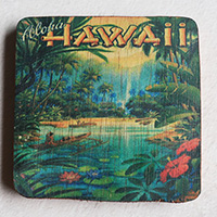 Wooden Art Print Coaster, The Original Photo Can Be Printed To The Wood, If Any Custom Photos We Can Print It, Is Made From Albesia Wood