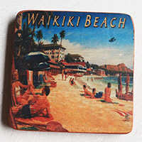 Wooden Art Print Coaster, The Original Photo Can Be Printed To The Wood, If Any Custom Photos We Can Print It, Is Made From Albesia Wood