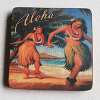 Wooden Art Print Coaster, The Original Photo Can Be Printed To The Wood, If Any Custom Photos We Can Print It, Is Made From Albesia Wood