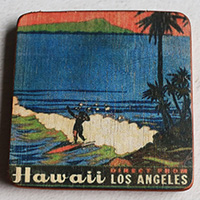 Wooden Art Print Coaster, The Original Photo Can Be Printed To The Wood, If Any Custom Photos We Can Print It, Is Made From Albesia Wood