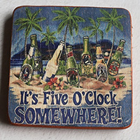 Wooden Art Print Coaster, The Original Photo Can Be Printed To The Wood, If Any Custom Photos We Can Print It, Is Made From Albesia Wood