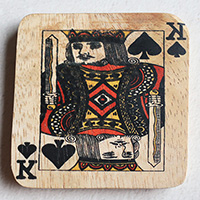 Wooden Art Print Coaster, The Original Photo Can Be Printed To The Wood, If Any Custom Photos We Can Print It, Is Made From Albesia Wood