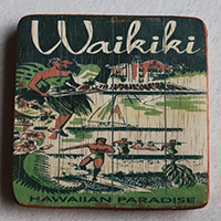 Wooden Art Print Coaster, The Original Photo Can Be Printed To The Wood, If Any Custom Photos We Can Print It, Is Made From Albesia Wood