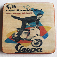 Wooden Art Print Coaster, The Original Photo Can Be Printed To The Wood, If Any Custom Photos We Can Print It, Is Made From Albesia Wood