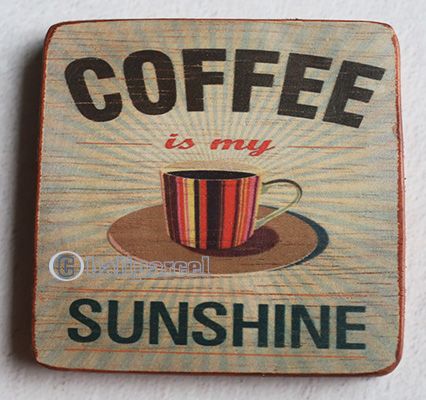 Wooden Art Print Coaster, The Original Photo Can Be Printed To The Wood, If Any Custom Photos We Can Print It, Is Made From Albesia Wood