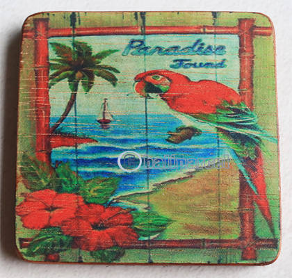 Wooden Art Print Coaster, The Original Photo Can Be Printed To The Wood, If Any Custom Photos We Can Print It, Is Made From Albesia Wood