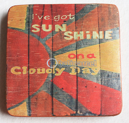 Wooden Art Print Coaster, The Original Photo Can Be Printed To The Wood, If Any Custom Photos We Can Print It, Is Made From Albesia Wood
