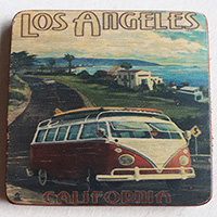 Wooden Art Print Coaster, The Original Photo Can Be Printed To The Wood, If Any Custom Photos We Can Print It, Is Made From Albesia Wood