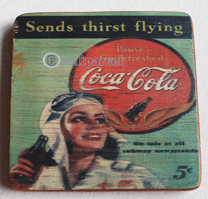 Wooden Art Print Coaster, The Original Photo Can Be Printed To The Wood, If Any Custom Photos We Can Print It, Is Made From Albesia Wood