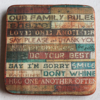 Wooden Art Print Coaster, The Original Photo Can Be Printed To The Wood, If Any Custom Photos We Can Print It, Is Made From Albesia Wood