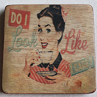 Wooden Art Print Coaster, The Original Photo Can Be Printed To The Wood, If Any Custom Photos We Can Print It, Is Made From Albesia Wood