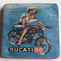 Wooden Art Print Coaster, The Original Photo Can Be Printed To The Wood, If Any Custom Photos We Can Print It, Is Made From Albesia Wood