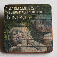 Wooden Art Print Coaster, The Original Photo Can Be Printed To The Wood, If Any Custom Photos We Can Print It, Is Made From Albesia Wood