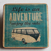 Wooden Art Print Coaster, The Original Photo Can Be Printed To The Wood, If Any Custom Photos We Can Print It, Is Made From Albesia Wood