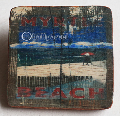 Wooden Art Print Coaster, The Original Photo Can Be Printed To The Wood, If Any Custom Photos We Can Print It, Is Made From Albesia Wood
