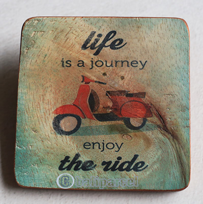 Wooden Art Print Coaster, The Original Photo Can Be Printed To The Wood, If Any Custom Photos We Can Print It, Is Made From Albesia Wood