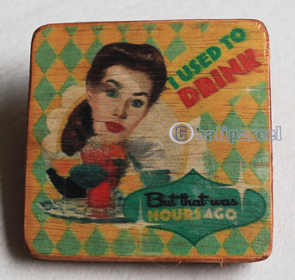 Wooden Art Print Coaster, The Original Photo Can Be Printed To The Wood, If Any Custom Photos We Can Print It, Is Made From Albesia Wood