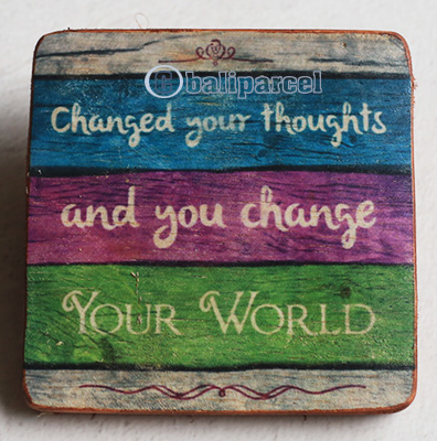 Wooden Art Print Coaster, The Original Photo Can Be Printed To The Wood, If Any Custom Photos We Can Print It, Is Made From Albesia Wood