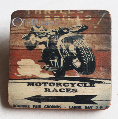 Wooden Art Print Coaster, The Original Photo Can Be Printed To The Wood, If Any Custom Photos We Can Print It, Is Made From Albesia Wood