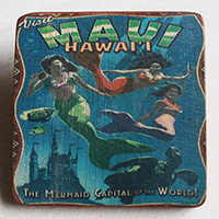 Wooden Art Print Coaster, The Original Photo Can Be Printed To The Wood, If Any Custom Photos We Can Print It, Is Made From Albesia Wood