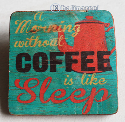 Wooden Art Print Coaster, The Original Photo Can Be Printed To The Wood, If Any Custom Photos We Can Print It, Is Made From Albesia Wood