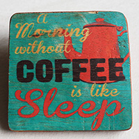 Wooden Art Print Coaster, The Original Photo Can Be Printed To The Wood, If Any Custom Photos We Can Print It, Is Made From Albesia Wood