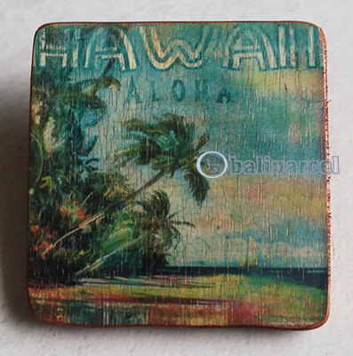 Wooden Art Print Coaster, The Original Photo Can Be Printed To The Wood, If Any Custom Photos We Can Print It, Is Made From Albesia Wood