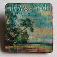 Wooden Art Print Coaster, The Original Photo Can Be Printed To The Wood, If Any Custom Photos We Can Print It, Is Made From Albesia Wood