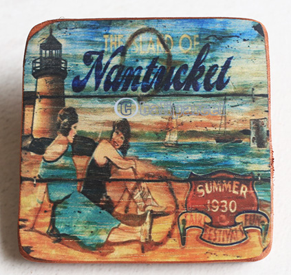 Wooden Art Print Coaster, The Original Photo Can Be Printed To The Wood, If Any Custom Photos We Can Print It, Is Made From Albesia Wood