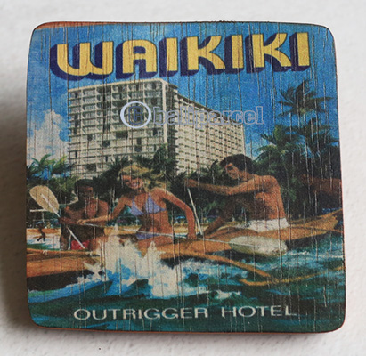 Wooden Art Print Coaster, The Original Photo Can Be Printed To The Wood, If Any Custom Photos We Can Print It, Is Made From Albesia Wood