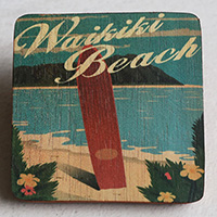 Wooden Art Print Coaster, The Original Photo Can Be Printed To The Wood, If Any Custom Photos We Can Print It, Is Made From Albesia Wood