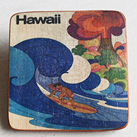 Wooden Art Print Coaster, The Original Photo Can Be Printed To The Wood, If Any Custom Photos We Can Print It, Is Made From Albesia Wood