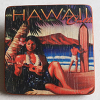 Wooden Art Print Coaster, The Original Photo Can Be Printed To The Wood, If Any Custom Photos We Can Print It, Is Made From Albesia Wood