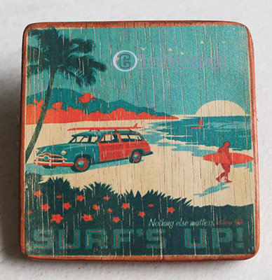 Wooden Art Print Coaster, The Original Photo Can Be Printed To The Wood, If Any Custom Photos We Can Print It, Is Made From Albesia Wood