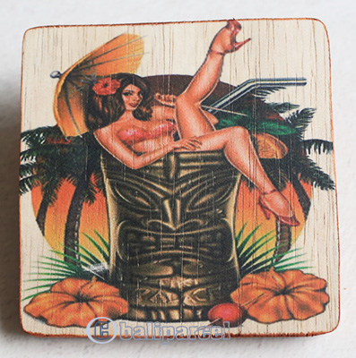 Wooden Art Print Coaster, The Original Photo Can Be Printed To The Wood, If Any Custom Photos We Can Print It, Is Made From Albesia Wood