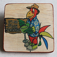 Wooden Art Print Coaster, The Original Photo Can Be Printed To The Wood, If Any Custom Photos We Can Print It, Is Made From Albesia Wood
