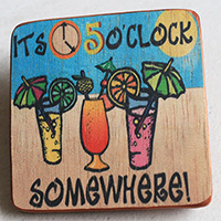 Wooden Art Print Coaster, The Original Photo Can Be Printed To The Wood, If Any Custom Photos We Can Print It, Is Made From Albesia Wood