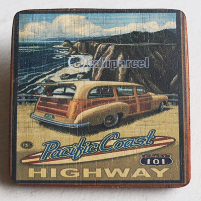 Wooden Art Print Coaster, The Original Photo Can Be Printed To The Wood, If Any Custom Photos We Can Print It, Is Made From Albesia Wood