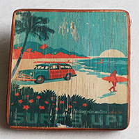 Wooden Art Print Coaster, The Original Photo Can Be Printed To The Wood, If Any Custom Photos We Can Print It, Is Made From Albesia Wood