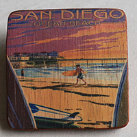 Wooden Art Print Coaster, The Original Photo Can Be Printed To The Wood, If Any Custom Photos We Can Print It, Is Made From Albesia Wood