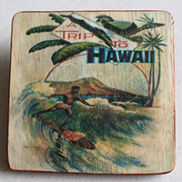 Wooden Art Print Coaster, The Original Photo Can Be Printed To The Wood, If Any Custom Photos We Can Print It, Is Made From Albesia Wood