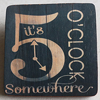 Wooden Art Print Coaster, The Original Photo Can Be Printed To The Wood, If Any Custom Photos We Can Print It, Is Made From Albesia Wood