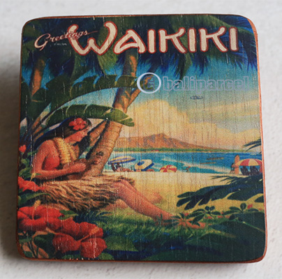 Wooden Art Print Coaster, The Original Photo Can Be Printed To The Wood, If Any Custom Photos We Can Print It, Is Made From Albesia Wood