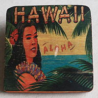Wooden Art Print Coaster, The Original Photo Can Be Printed To The Wood, If Any Custom Photos We Can Print It, Is Made From Albesia Wood